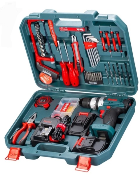 ست دریل شارژی رونیکس 53 عددی مدل RS-8620